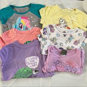 4T lot of 6 shirts my little pony summer